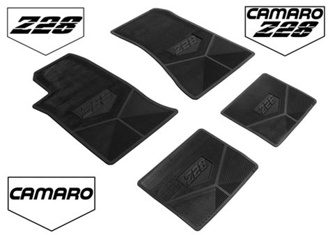 1985 1992 Camaro Floor Mats Set Custom Rubber With Grippers Choice