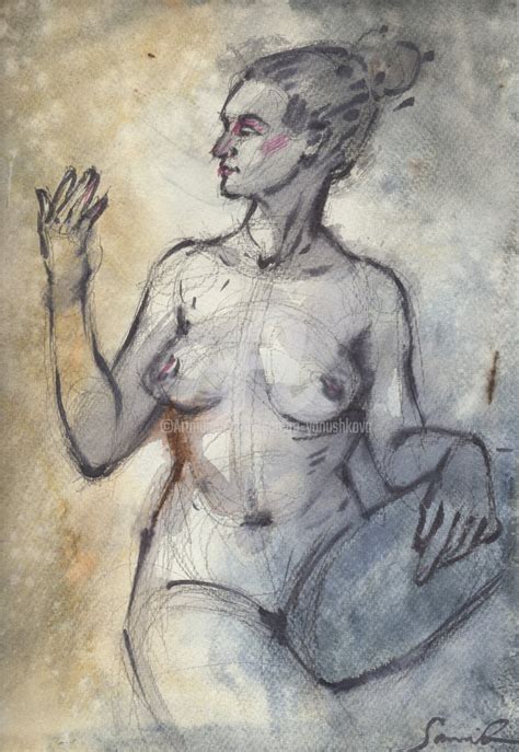 Nude Art 419 Dessin Par Samira Yanushkova Artmajeur