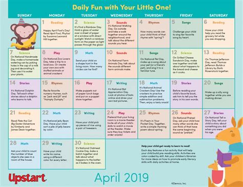 Early Literacy Activities — April 2019 Crafts Celebrations Books