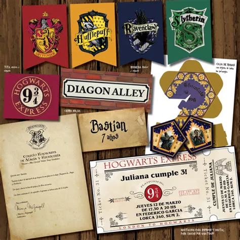 Kit Imprimible Personalizado Harry Potter Carta Admision MercadoLibre