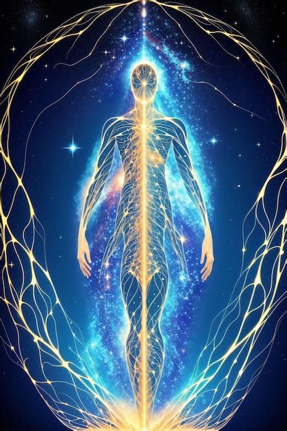 Premium Ai Image Astral Human Body