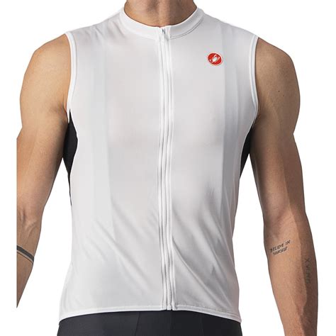 Castelli Entrata Vi Shirt Zonder Mouwen Heren Ivory Light Black Red