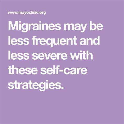 Migraines May Be Less Frequent And Less Severe With These Self Care Strategies Migraine