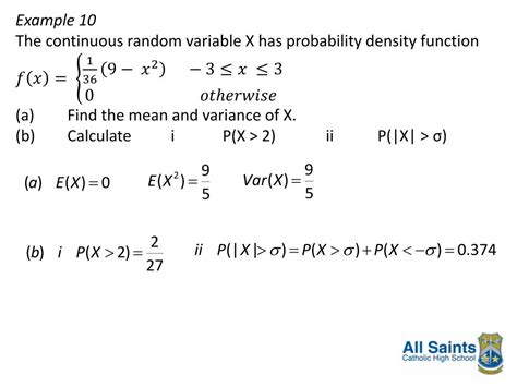 PPT Continuous Random Variables PowerPoint Presentation Free