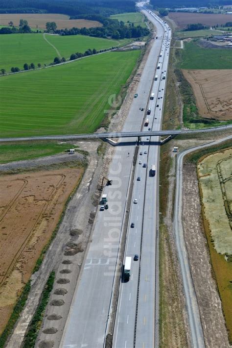 Luftaufnahme Moßbach Ausbau Arbeiten und Baustellen an der