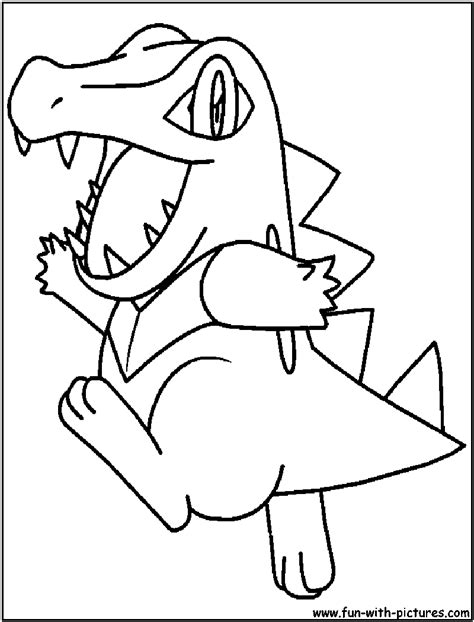 Totodile Coloring Page At Getcolorings Free Printable Colorings