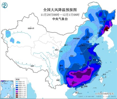 寒潮橙色预警！多地降温幅度可达16至20℃江南防寒大部