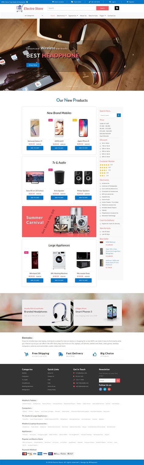 Electro Store An Ecommerce Theme Bootstrap Template W3layouts