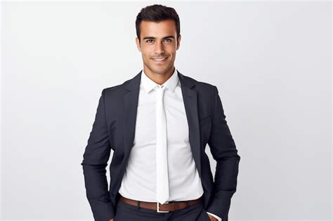 Premium AI Image Portrait Of Serious Mature Manager Standing With