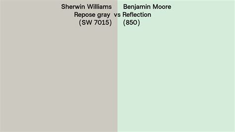 Sherwin Williams Repose Gray Sw 7015 Vs Benjamin Moore Reflection