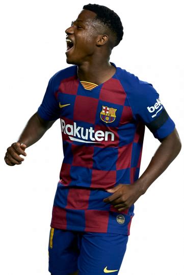 Ansu Fati Barcelona Football Render Footyrenders