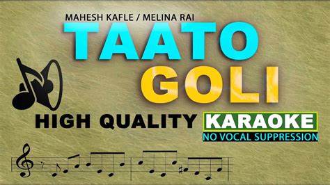 Taato Goli Karaoke Maya Birani Mahesh Kafle Melina Rai Youtube