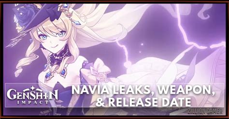 Genshin Impact Fontaine Character: Navia - Leak, Weapon, & Release Date