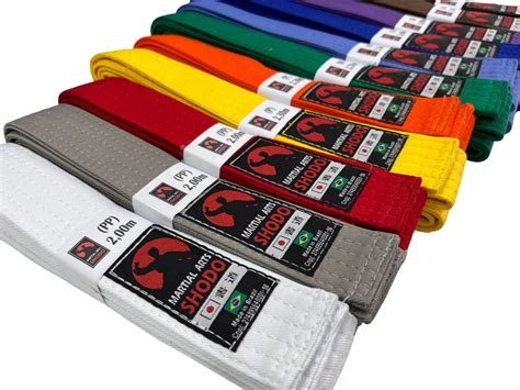 Faixa Karate Judo Cores Mistas Kits Unidades Tam