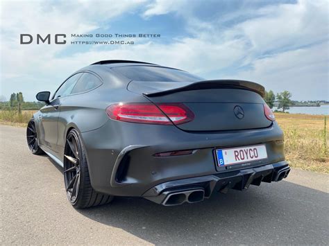 Mercedes Benz AMG C43 Coupe W205 Carbon Fiber Trunk Spoiler Fits C200