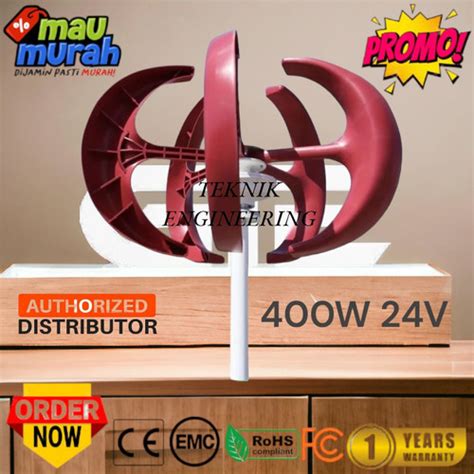 Jual Wind Turbine W V Red Lantern With Controller Pembangkit