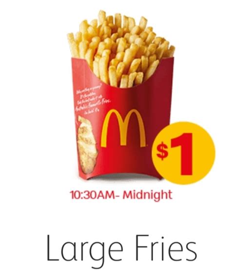 DEAL: McDonald's - $1 Large Fries (starts 19 June 2019) | frugal feeds