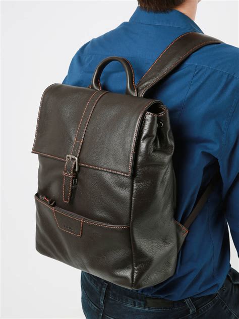 Sac Dos Etrier Efou Marron Fonce Orange En Vente Au Meilleur Prix