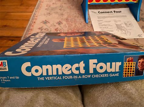 Vintage Milton Bradley 1986 Connect Four Vertical Checkers Game 4430 Complete Ebay