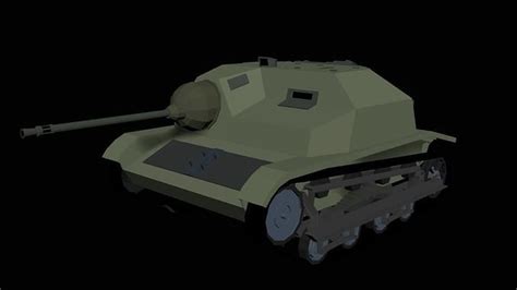 3d Model Polish Tankette Tks Lowpoly Isometric Vr Ar Low Poly