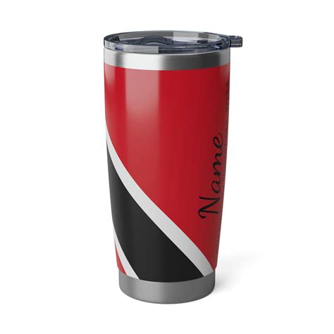 Customized Trinidad Flag Tumbler Personalized Trinidad And Etsy