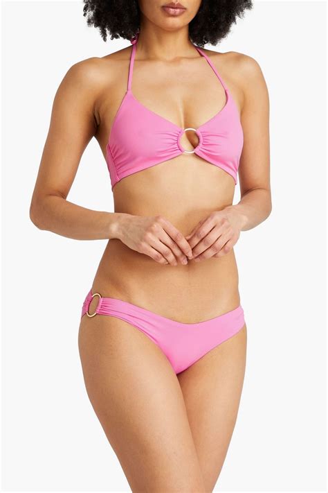 MELISSA ODABASH Hamburg Ring Embellished Low Rise Bikini Briefs THE OUTNET