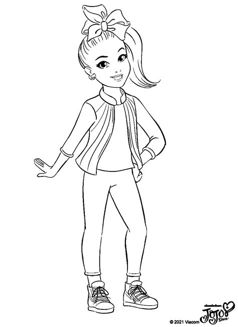 Coloring Pages Of Jojo Siwa