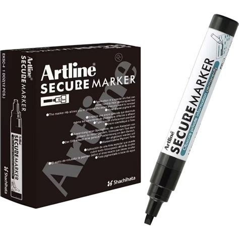 Artline Secure Permanent Marker Pack Of 12 Morgans Direct Limited