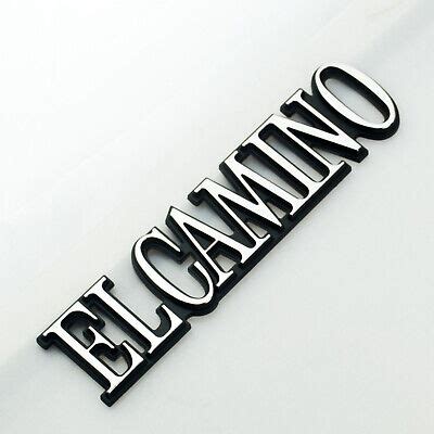 1pc Fits 1978 1987 Chevy El Camino Quarter Panel Emblems Badges Chrome