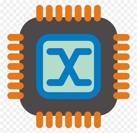 Integrated Circuits Chips Central Processing Unit Computer Icons