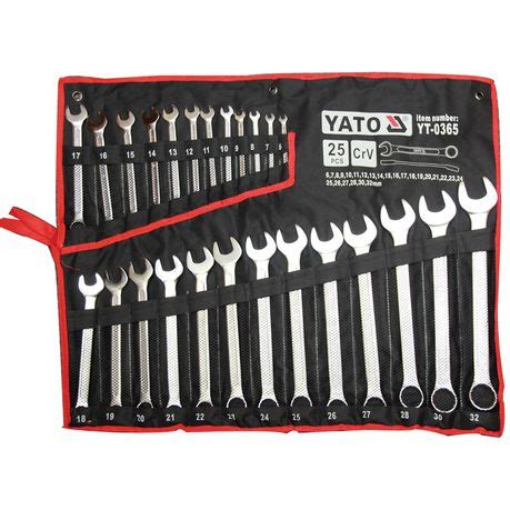 Yato Spanner Combination Set 25 Piece 6 32 Tool Home