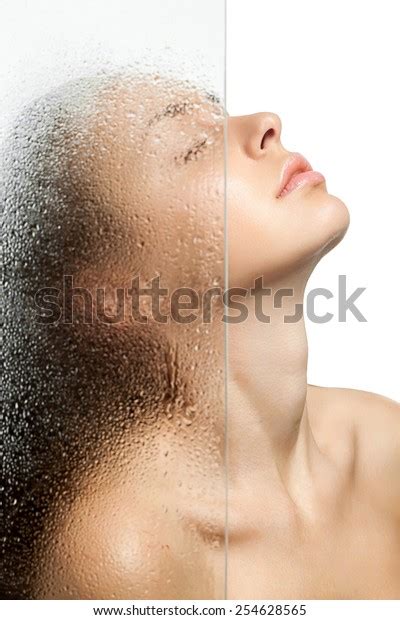 Beautiful Girl Taking Shower Behind Weeping ภาพสต็อก 254628565 Shutterstock