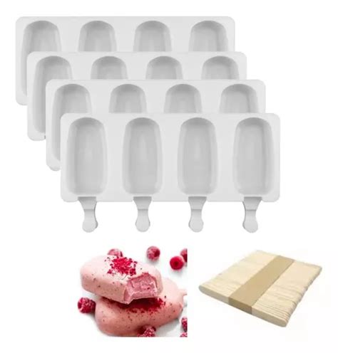 Pack X4 Moldes De Helado Molde Para Helado Molde Helados 417 Color