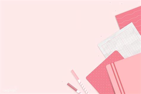 Pink Notepad Planner Set Vector