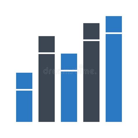 Analytics Glyphs Double Color Icon Stock Illustration Illustration Of