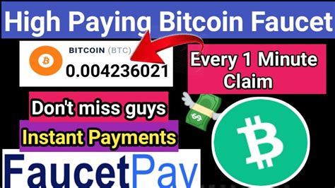 High Paying Bitcoin Site Claim Btc Sat Every Minute