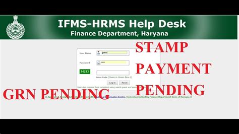 Grn Pending Stamp Payment Pending Haryana Egras How To Pay