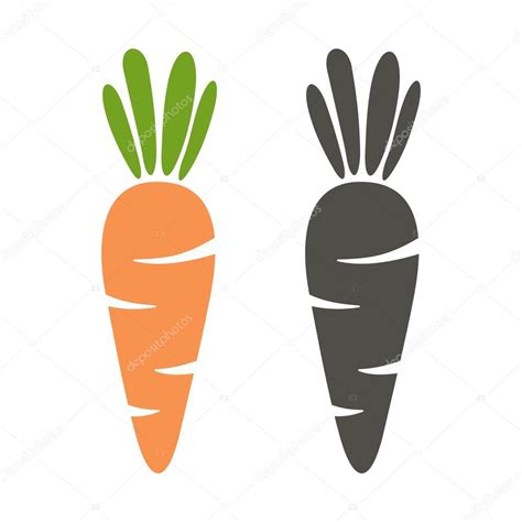 Carrot Vector Black