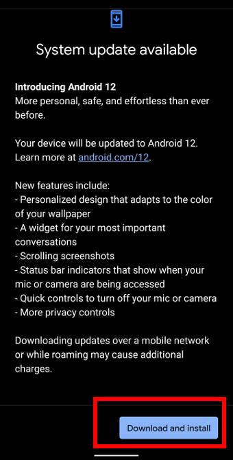 How To Update To Android 12 Android Guides