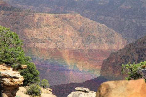 124 Grand Canyon Orage arc en ciel - les MERVEILLES du MONDE de POUPIE