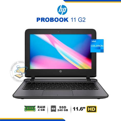 Laptop Hp Probook 11 G2 Celeron Ram 4gb Ssd 240gb 116 Refurbrished