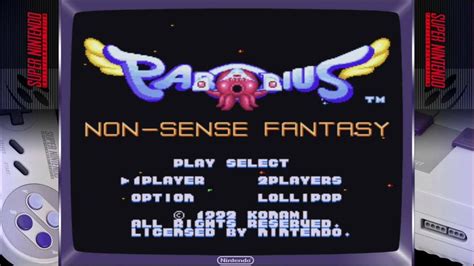 Parodius Non Sense Fantasy [full Game 100 Snes Walkthrough] Konami 1992 Youtube