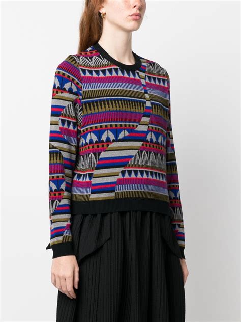 Henrik Vibskov Broken Bridge Intarsia Knit Jumper Farfetch