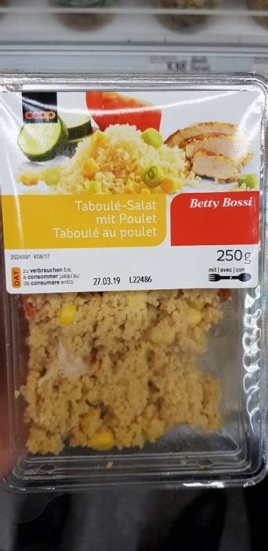 Coop Taboulé Salat Mit Poulet Kalorien Salat Fddb