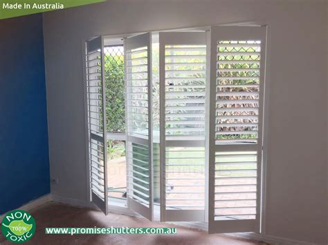 Plantation Shutters Installed In 2 And 4 Panels Plantation Shutters Pvc Vinyl Brisbane