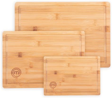 Buy Masterchef Cutting Board Set Of Bamboo Chopping Boards Organic