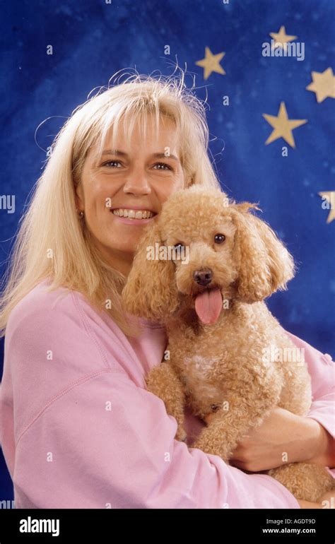 Woman Poodles Hi Res Stock Photography And Images Alamy