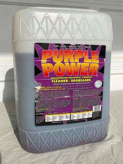 Purple Power Cleanerdegreaser 23 Full Sherwood Auctions