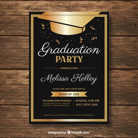 Plantilla De Invitación De Graduación Graduation Party Invitations