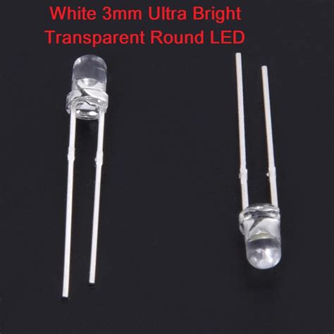 Auténtico garantizado 3mm Ultra Bright LED Emitting Diode Water Clear